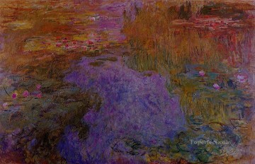 Impressionism Flowers Painting - The Water Lily Pond III Claude Monet Impressionism Flowers